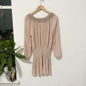 Ramy Brook Braided Knit Long Sleeve Mini Dress Size XS